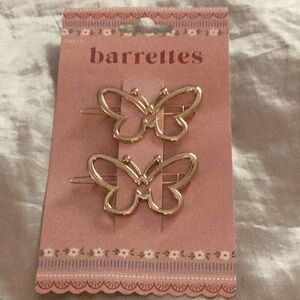 🦋NWT Beautiful Pair of 2 Butterfly Barrettes Make Perfect Gift 🎁